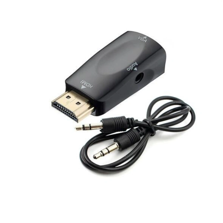 Anera Amazon Hot Sale HDMI Video Converter HDMI Male to VGA Female Adapter with Audio