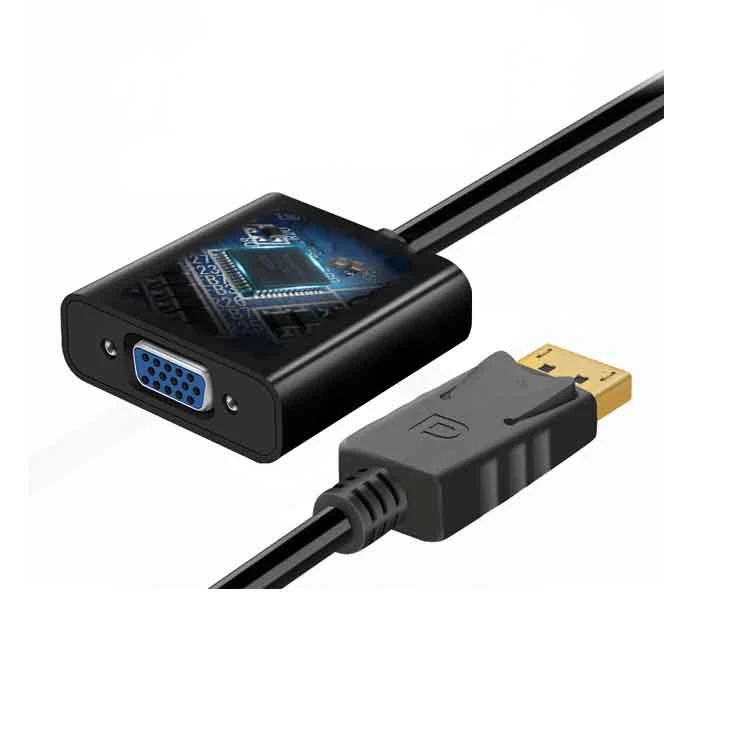 Anera Hot Sale 1080P Dp Display to VGA Converter Video Converter Adapter Cable