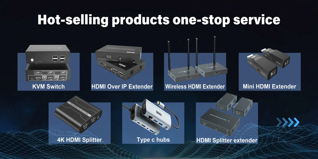 Hot Sale Support 1 Tx 256 Rx Video Extender 150m CAT6 1080P 60Hz HDMI Extender Over IP