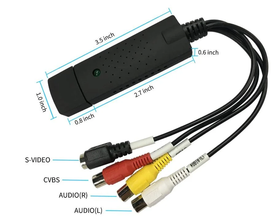 Video Audio Vhs VCR USB Video Capture Card 4 Channels
