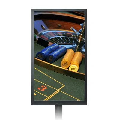 27 Inch Double Side LCD Monitor Floor Standing Digital Signage