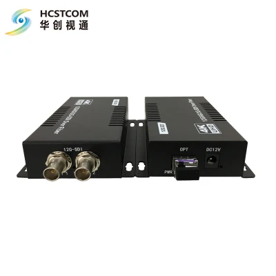 12g SDI Fiber Optic Video Extender Converter 10km with SFP LC Module