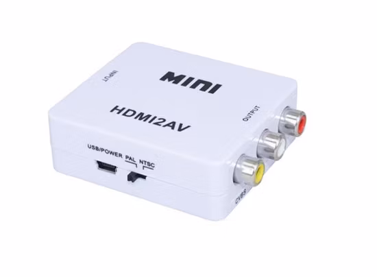 High Quality Mini HDMI to AV RCA Converter HD HDMI2AV Audio Video Converter