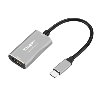 Kingma Compact USB-C Audio Video Capture Card for Video Recording Live- Streaming Gaming Teaching Record