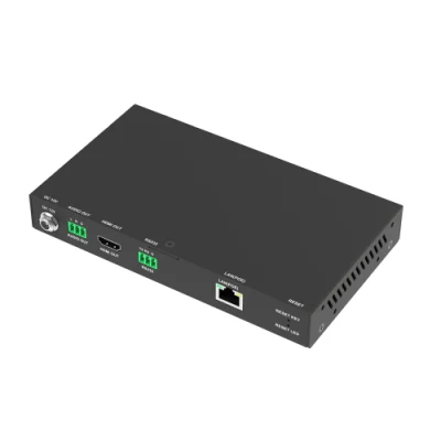 Zero-Configuration 1080P AV Over IP Decoder, H. 265 HDMI Over IP Extender W/ Video Wall, Visual Control & Poe