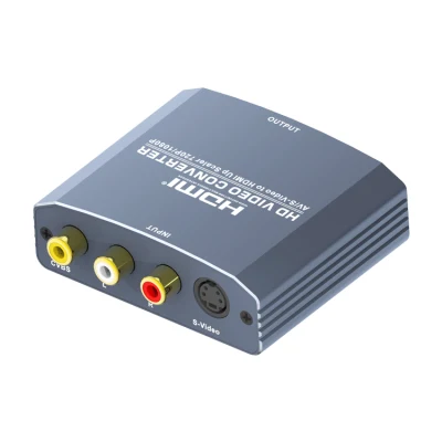 AV+S-Video to HDMI Converter (Up Scaler 720p/1080P) AV Converter
