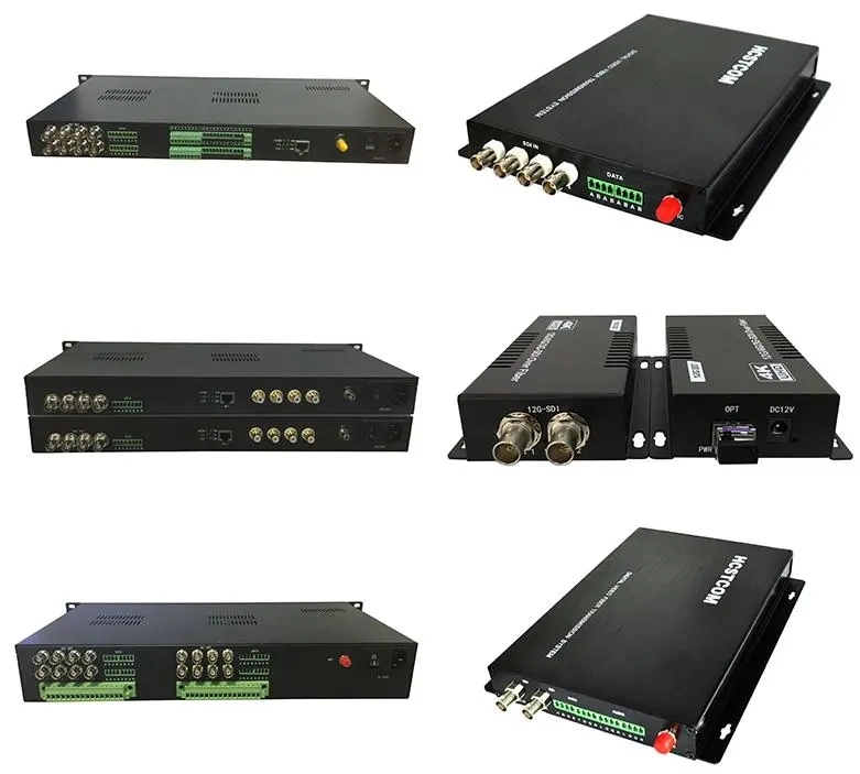 16 Channel 3G-SDI Digital Video Fiber Converter/Extender for CCTV Camera