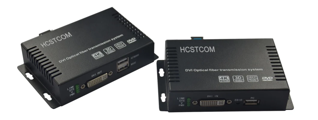 Mini 4K HDMI/DVI Fiber Optical Converter SFP Single-Fiber 20km