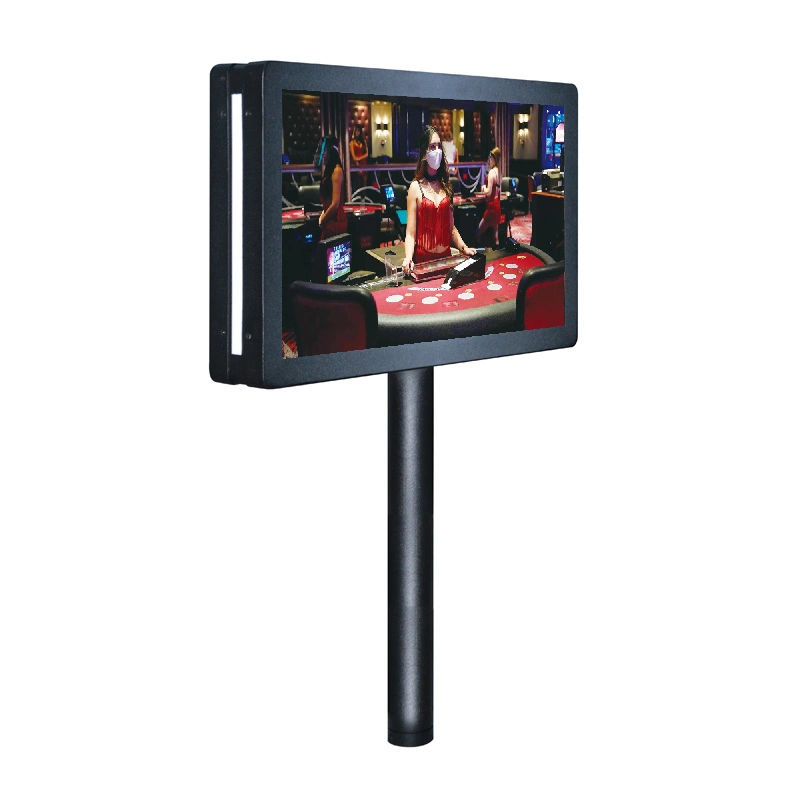 27 Inch Double Side LCD Monitor Floor Standing Digital Signage