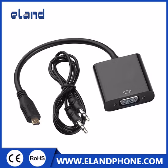 1080P Micro HDMI Male to VGA Female Video Converter